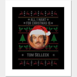 Tom Selleck // All I Want For Christmas Posters and Art